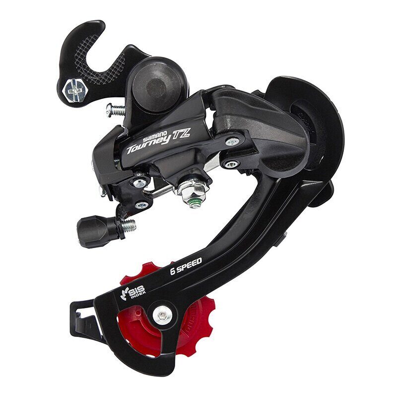 Перек-ль задний Shimano Tourney, TZ500, GS, 6ск., крепление на ось, 6ск., б/уп.