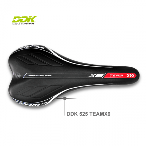 Седло DDK 525 Team X6 (чёрный/белый/красный)