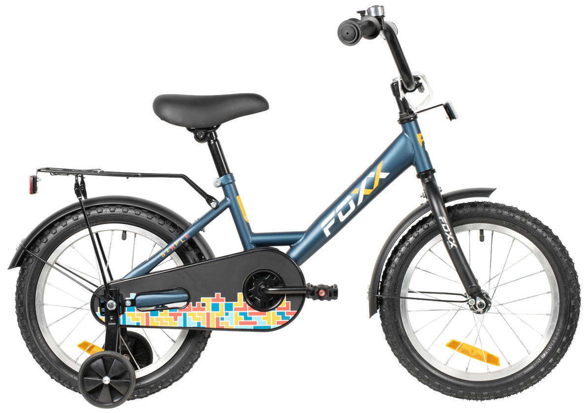 Велосипед FOXX 18" SIMPLE синий, сталь, тормоз нож, крылья, багажник, защ.цепи 183SIMPLE.BL6
