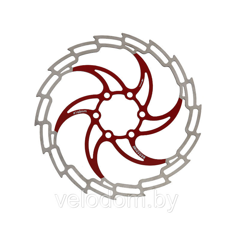 Тормозной диск BARADINE DB-05D-160 (красный)