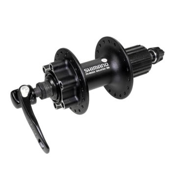 Втулка задн. Shimano Deore, M525A, 36 отв, 8/9ск, QR, 6-болт, черн.