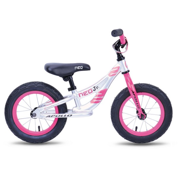 Беговел 12" Apollo NEO girls розовый/белый