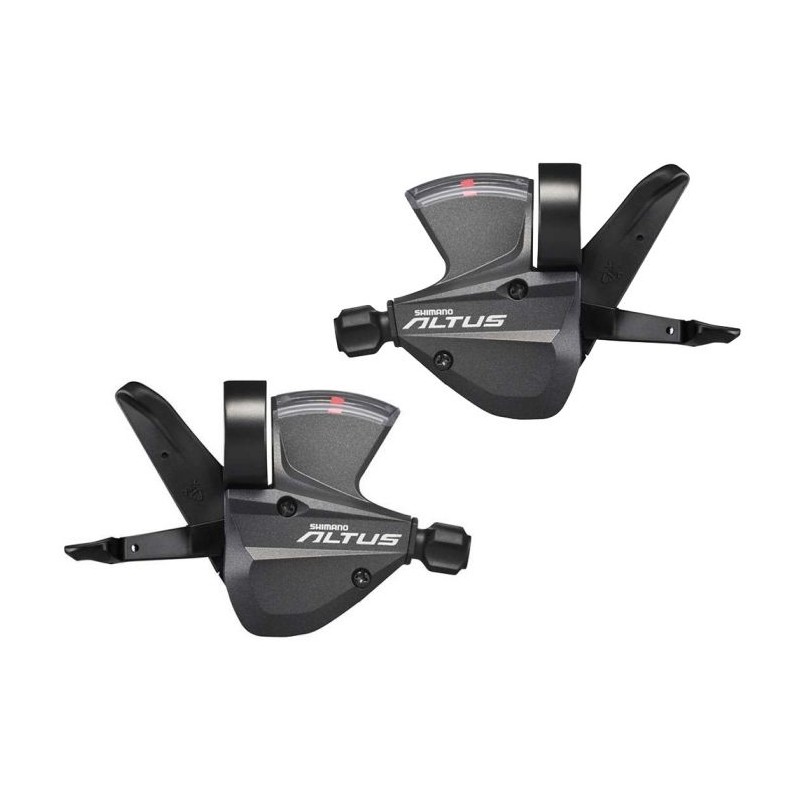 Шифтер Shimano Altus, M370, лев/пр, 3x9ск, тр.+оплетк, черн.