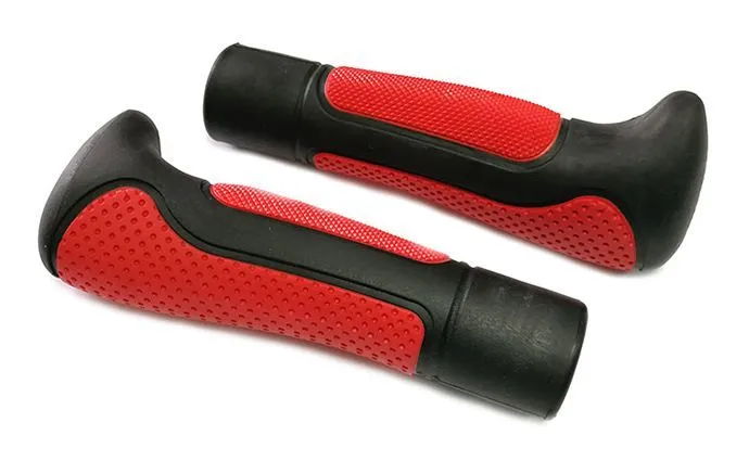 Грипсы BRAT KIER 2K L-138мм (чёрный/красный)