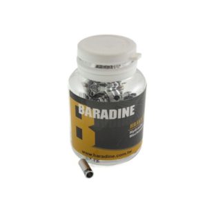 Наконечник оплётки троса тормоза BARADINE CAPBC01-SI (200 шт., серебристый)