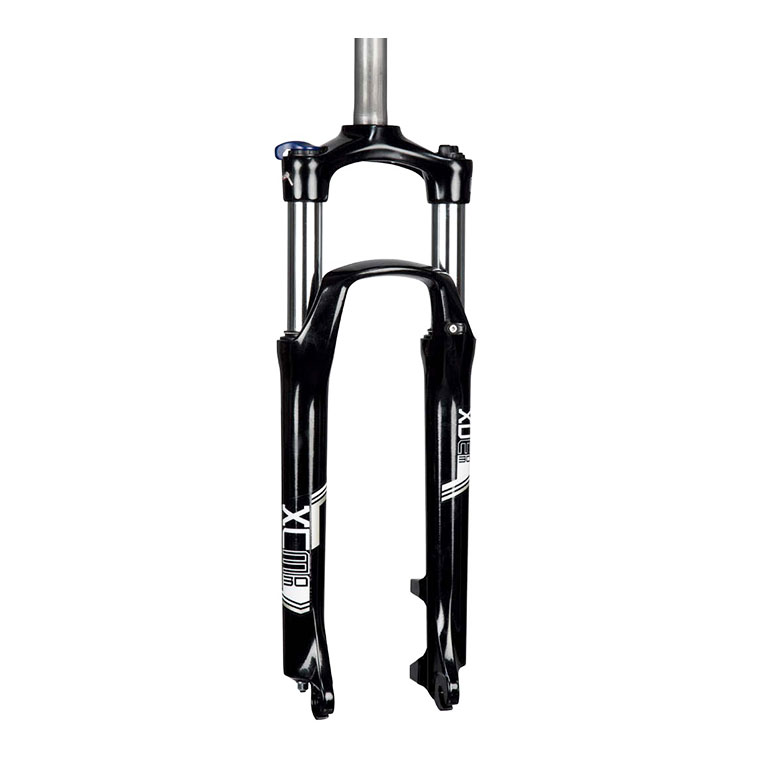 Велосипедная вилка 26" SR Suntour XCM резьба Disc/V-brake (1"/ось 9мм/шток 210мм/ход 100мм/чёрный)