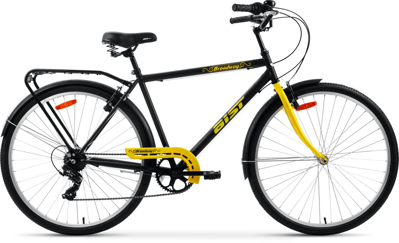 Велосипед AIST Broadway 28 20 черно-желтый 2026 4810310038466, Страна производства: Республика Беларусь