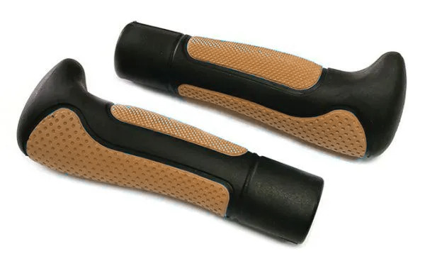 Грипсы BRAT KIER 2K L-138 (чёрный/коричневый)