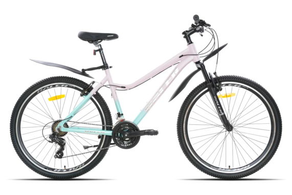 Велосипед Racer Vega 27,5 светло-розовый/мятный 2024 рост 16