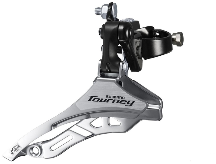 Перек-ль передний Shimano Tourney, TY300, верхн. тяга, хомут 31,8, уг.:66-69, для 42T, б/уп.