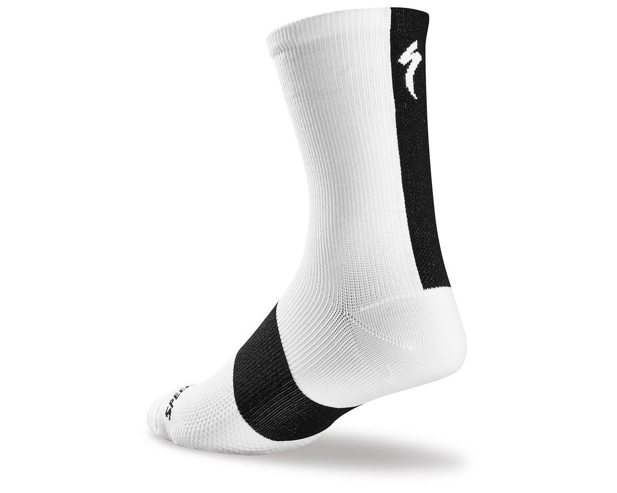 /64715-0032 Спортивная форма, носки, размер 35-38 Specialized SL TALL SOCK WHT S/M