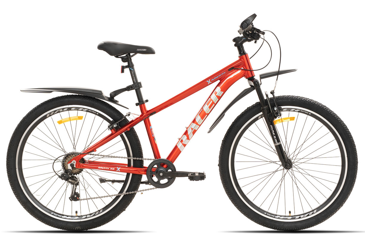 Велосипед Racer Matrix 26 красный, логотип серебро 2026 рост 14