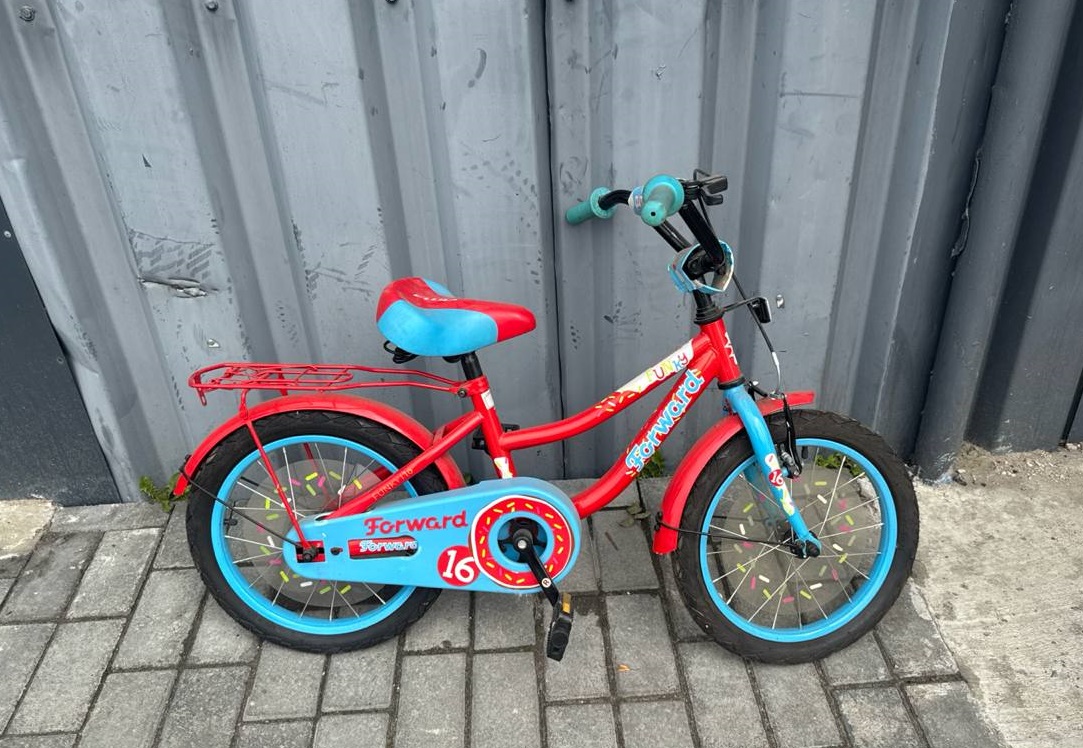 БУ велосипед FORWARD FUNKY 16 (16'' 1ск.) красный / голубой  