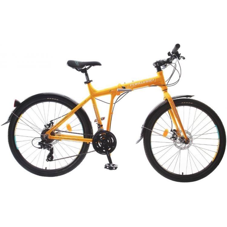 Велосипед FORWARD TRACER 2.0 disc (26" 21 ск. рост 17" скл.) 2016-2017желтый, RBKW7R26Q003