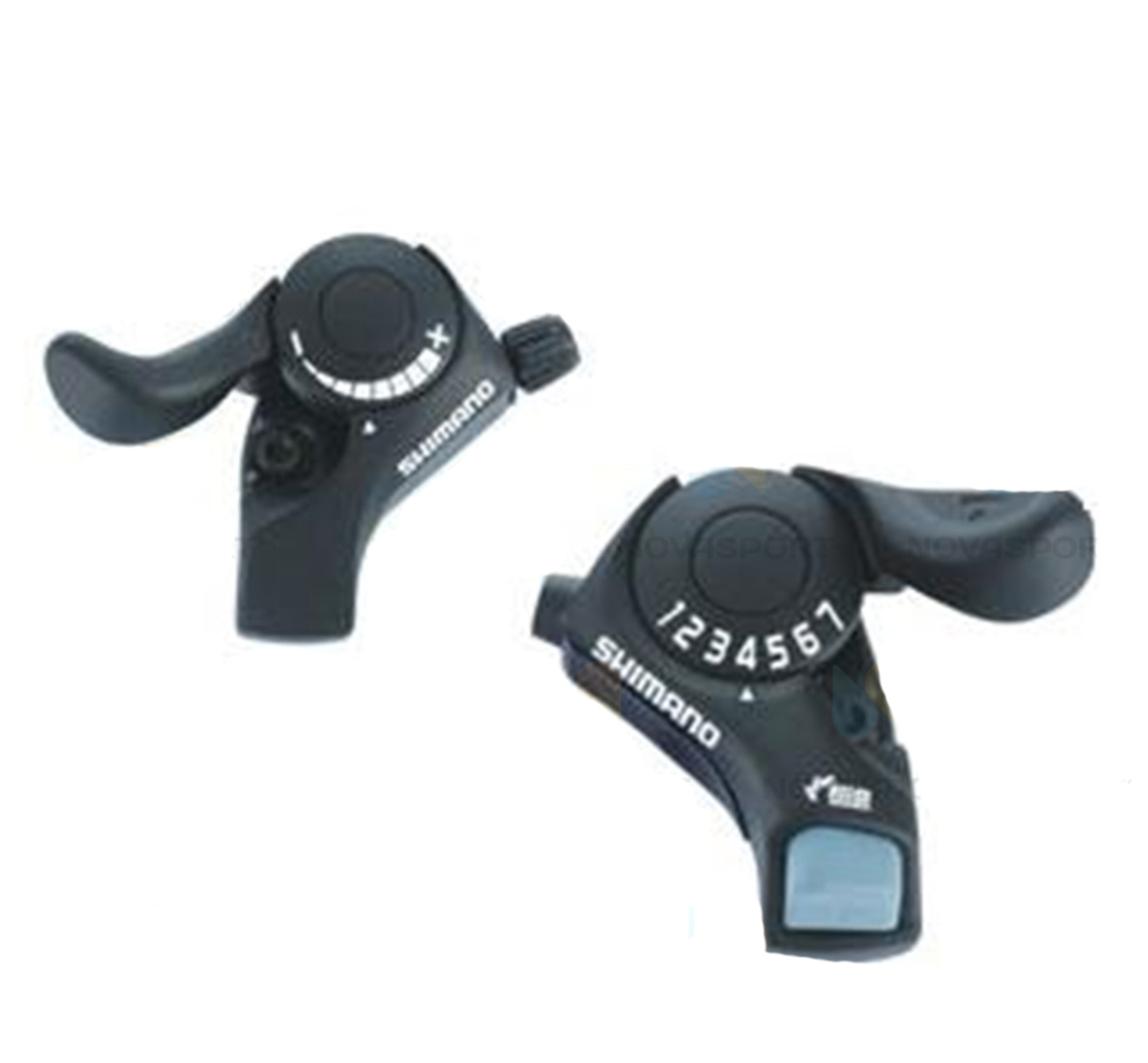 Шифтер Shimano Tourney, SL-TX30, лев/пр, 3(Frict)x7ск, тр.+оплетк