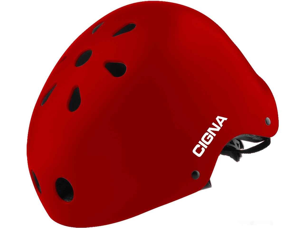 Шлем велосипедный детский Cigna TS-12 (красный, 48-53см)