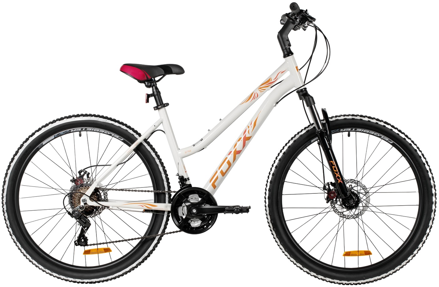 Велосипед FOXX 26" LATINA белый, сталь, размер 17" 26SHD.LATINA.17WH6-