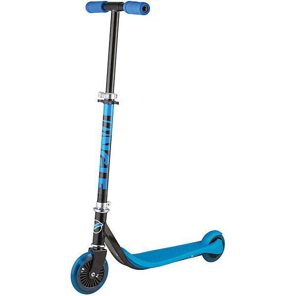Самокат городской NOVATRACK Jungle сталь+пласт, нескл., max50кг, колеса свет.125*100ммPU, син#121492