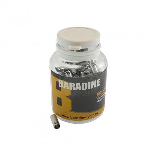 Наконечник оплётки троса тормоза BARADINE CAPBA01-SI (100 шт., серебристый)