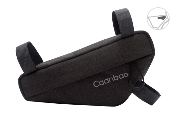 Сумка велосипедная подрамная "Стрела" caanbag цвет:черный, артикул: CAAN-TR-45BL