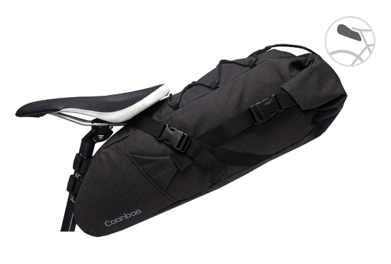 Сумка велосипедная подседельная XL caanbag цвет:черный, артикул: CAAN-TR-39BL