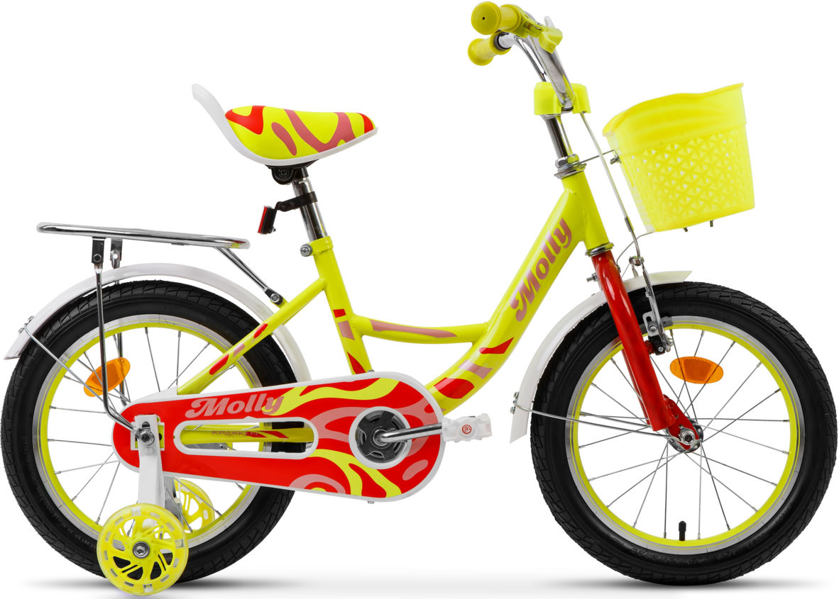 Велосипед KRAKKEN Molly 16 16  желтый 2025 4810310037902, Страна производства: Республика Беларусь