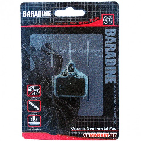 Колодки тормозные BARADINE DS-10 Semi