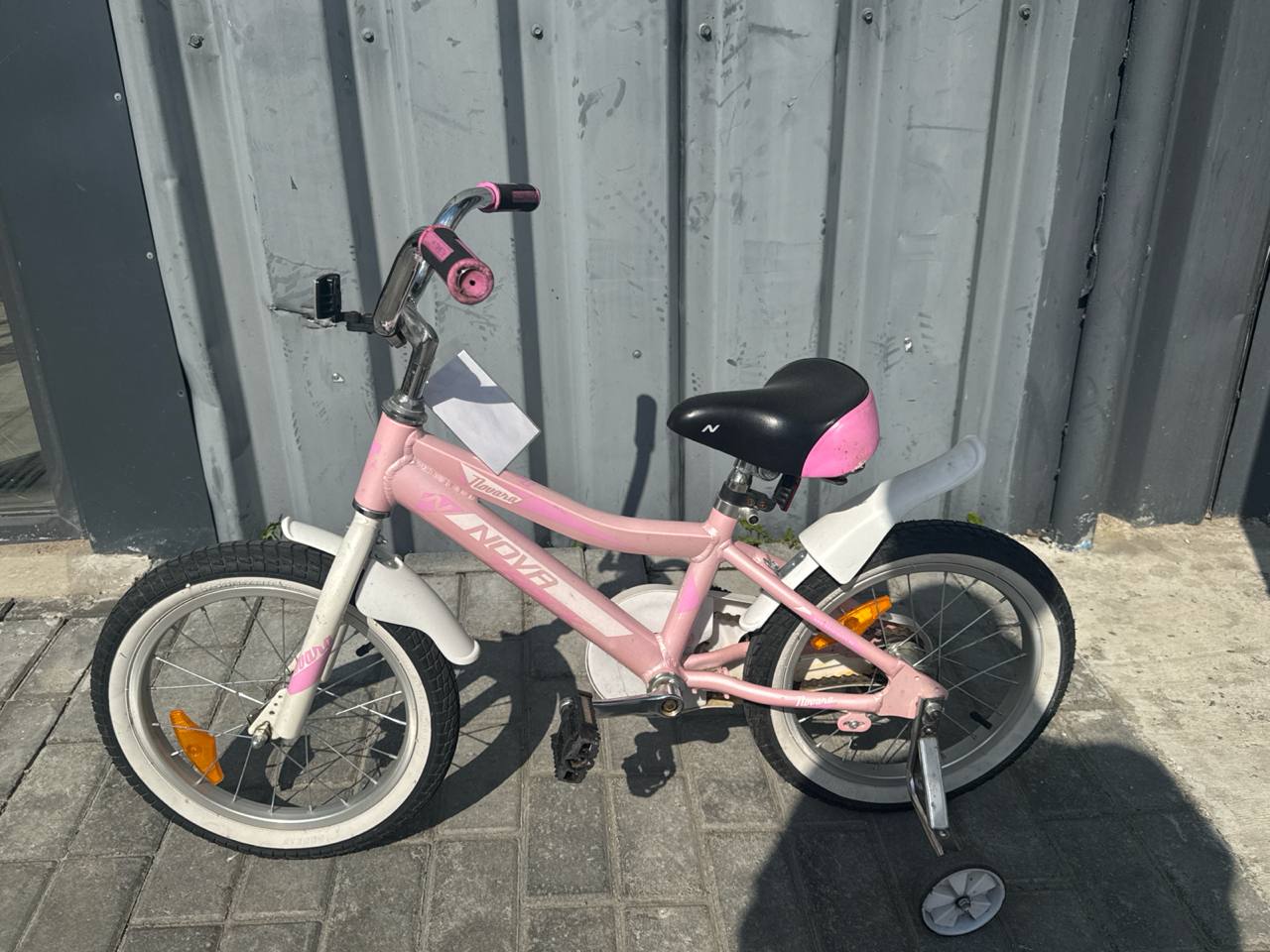 БУ Велосипед Novatrack Novara 16" бело-розовый 2026