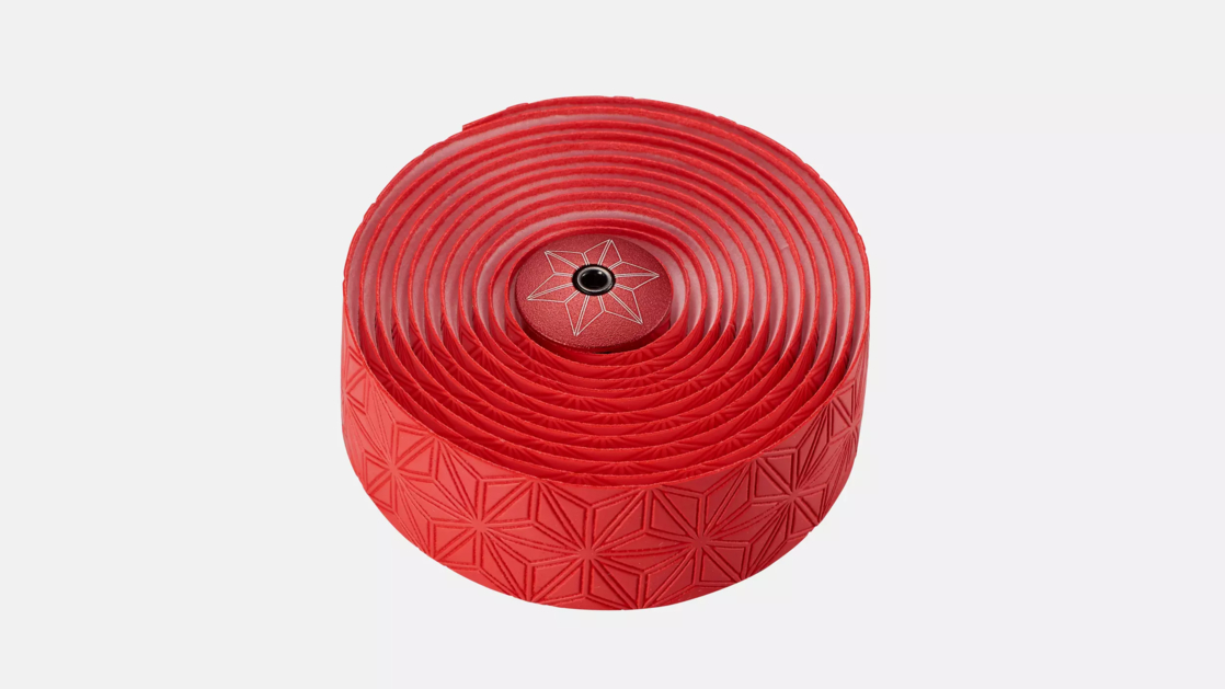  25522-3020 Обмотка руля TM Specialized SUPER STICKY KUSH TAPE CLASSIC RED/ANO RED PLUGS