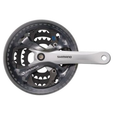 Система Shimano, R345, 175мм, ин.вал, 50/34T без каретк., 10ск, черн (РФ)