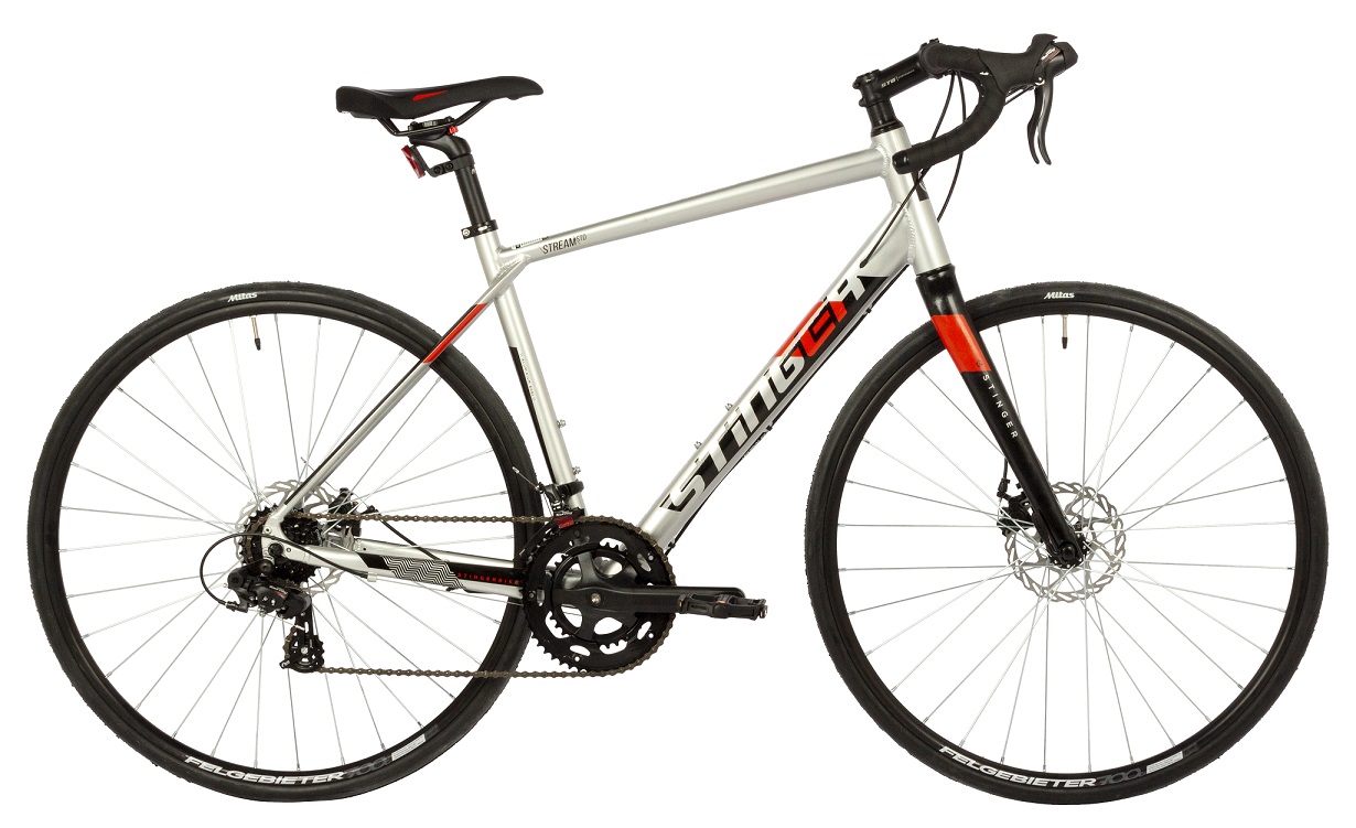Велосипед Stinger 28" Stream Std размер М, серебристый, 073M /070D /070RIX