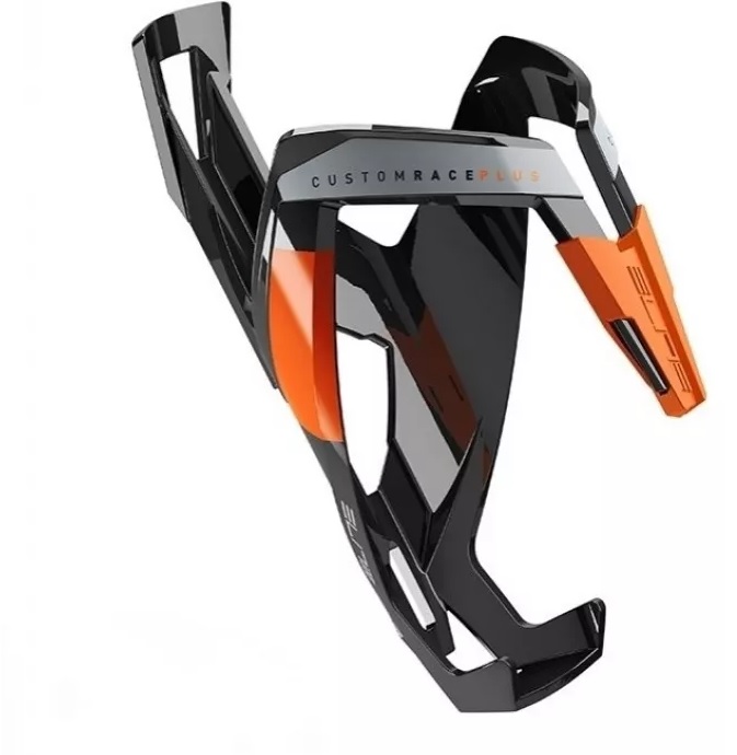 0140647 Флягодержатель Elite, CUSTOM RACE PLUS, черно/оранжевый глянец /Италия/