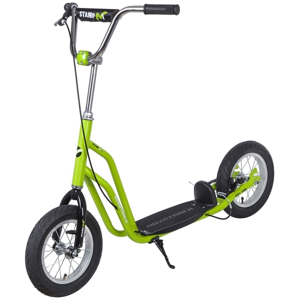 12STAMPN1.GN8 Самокат внедорожный Novatrack STAMP N1, max 100кг, зеленый #126214