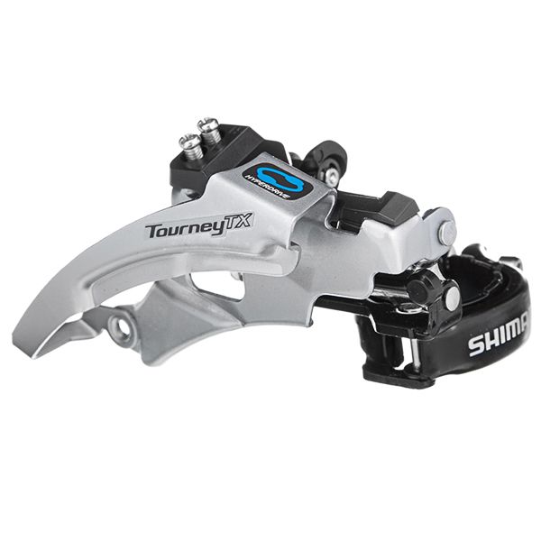 Перек-ль передний Shimano Tourney, TX800, ун. тяга, нижн. хомут, уг.:66-69