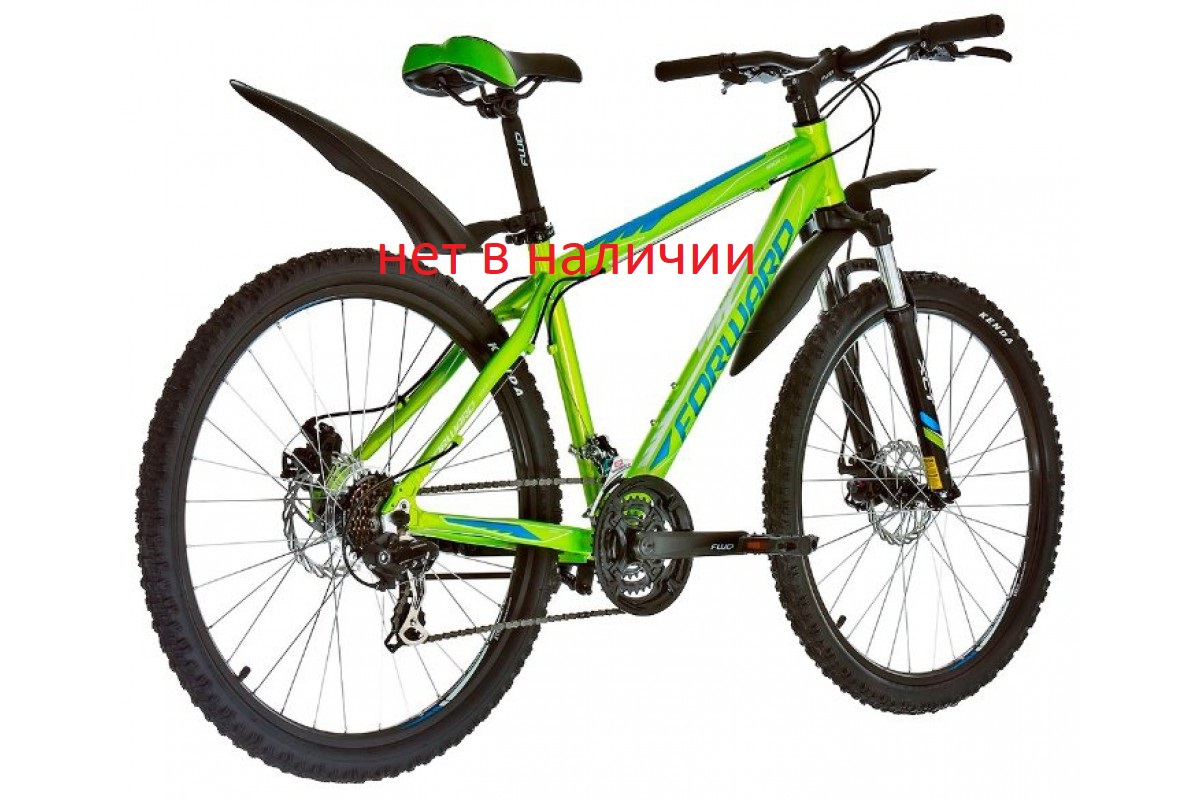 Велосипед FORWARD APACHE 2.0 disc (26" 21 ск. рост 21") 2015-2016зеленый, RBKW6M66Q091