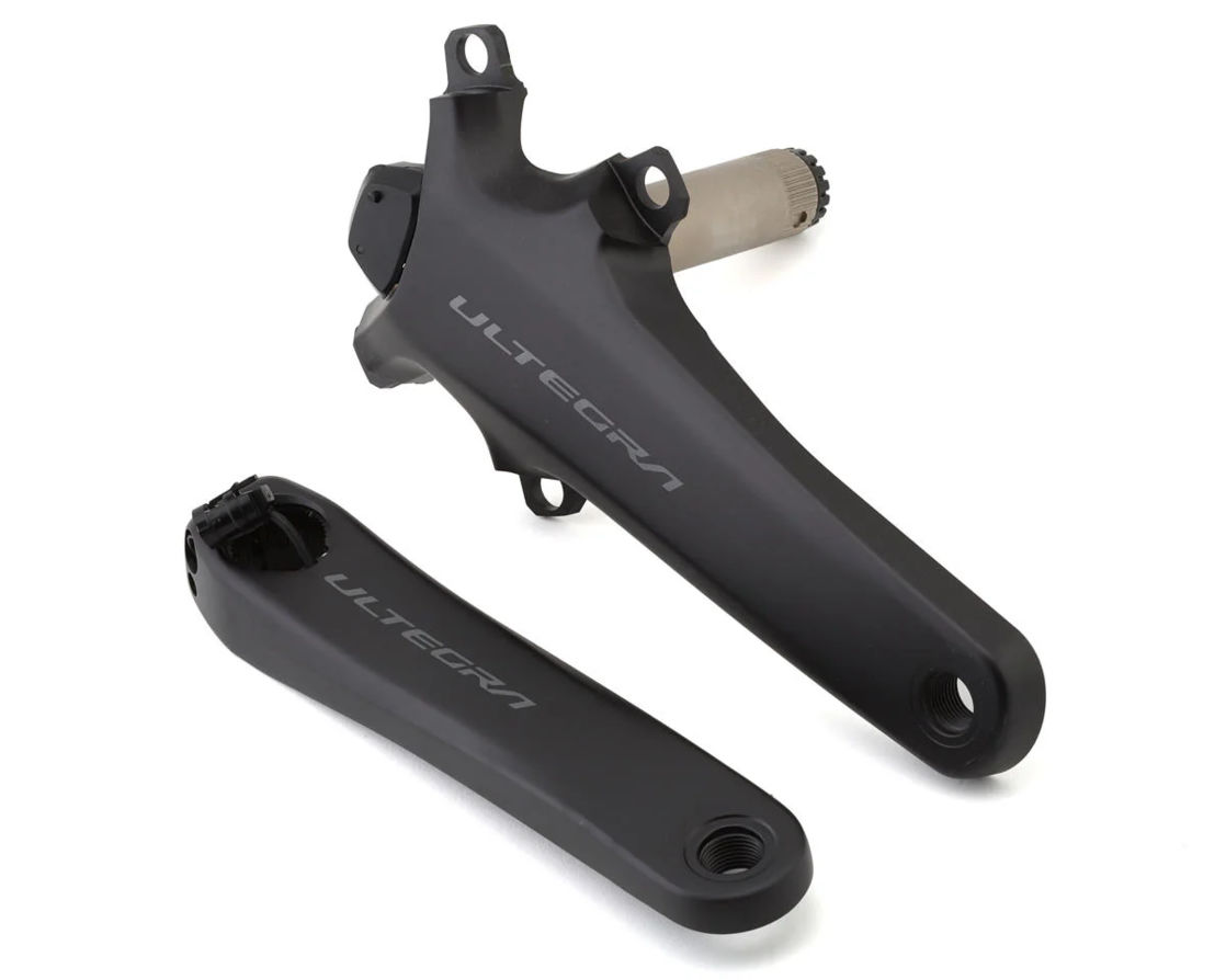 SHIMANO ULTEGRA  система шатунов ( с измерителем мощности) FC-R8100-P 12, 160, 165, 170, 172,5 mm без звёзд в комплекте IFCR8100PDXXF