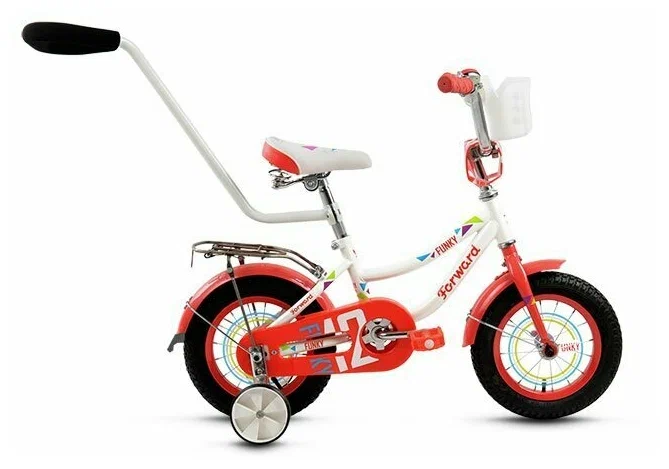 Велосипед FORWARD FUNKY 12 GIRL (12" 1 ск.) 2015-2016белый,  RBKW6LNE1012