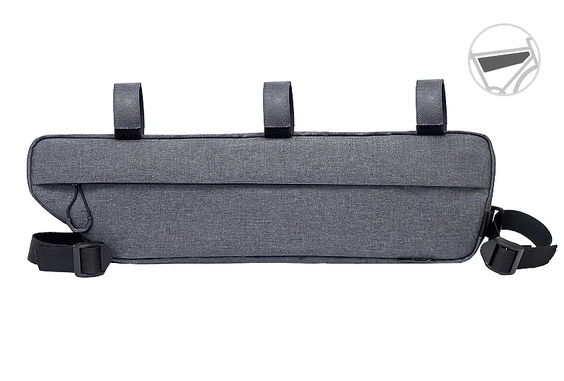 Сумка велосипедная подрамная XL caanbag цвет:темно-серый, артикул: CAAN-TR-28DG