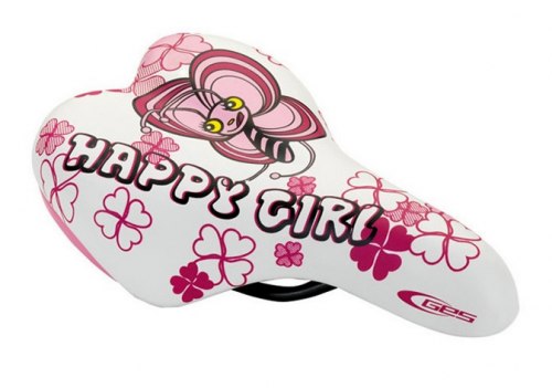 Седло DDK 1216 Happy girl (белый/розовый)