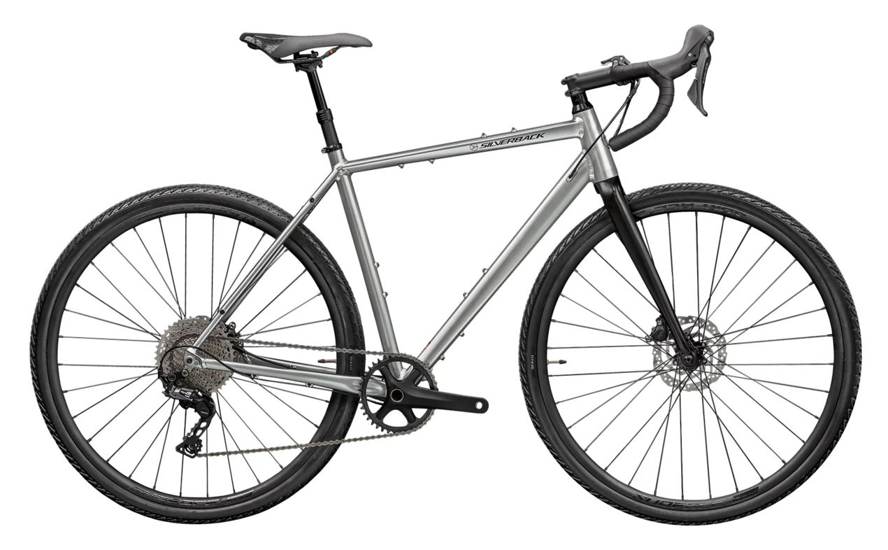 Велосипед SILVERBACK SE:SERIES GR AL GLOSS BRILLIANT SILVER/GLOSS BLACK XL(580mm) 2026