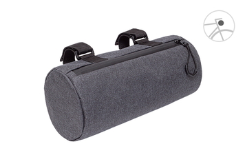 Сумка велосипедная нарульная "Тубус" caanbag цвет:темно-серый, артикул: CAAN-TR-25DG