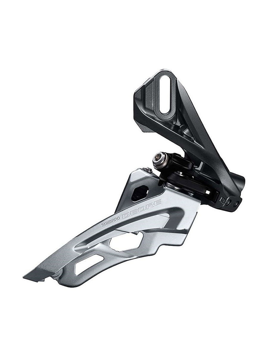 Перек-ль передний Deore, M6000-D, side-swing, direct mount, для 3x10, верх. тяга, цв. черн. (РФ)