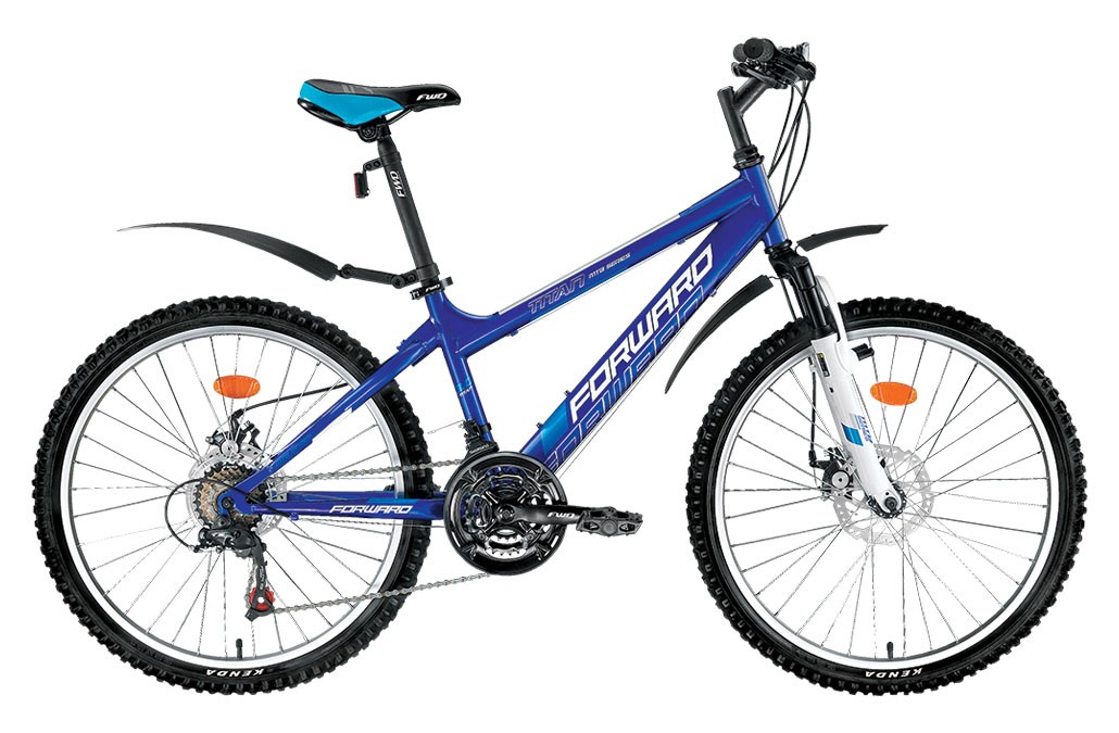 Велосипед FORWARD TITAN 3.0 disc (24" 18 ск. рост 14") 2016-2017синий., RBKW71N4Q003