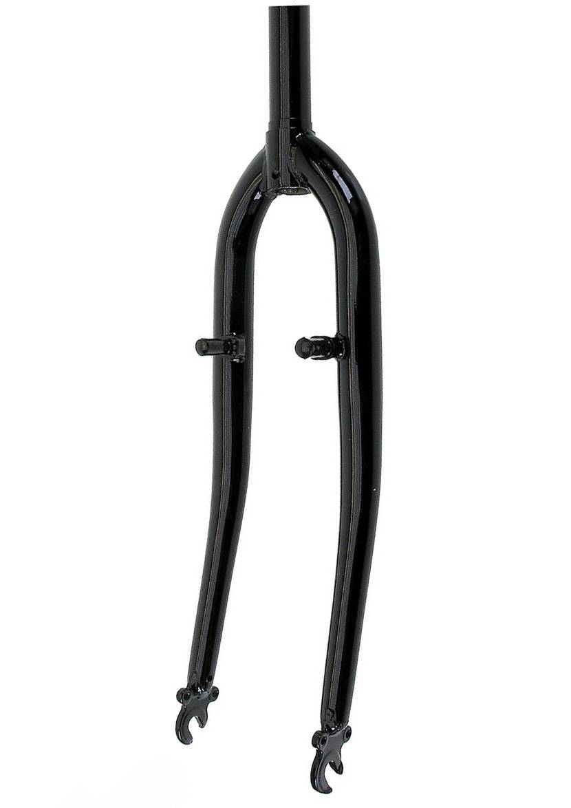 13001 Вилка Force, 28", 1 1/8" trekking, резьбовая, под V-brake, черная /Тайвань/