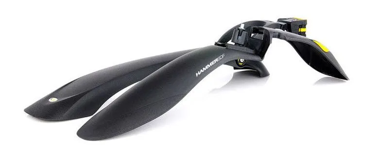 Комплект щитков грязезащитных SIMPLA HAMMER 2 SDE (чёрный/жёлтый)