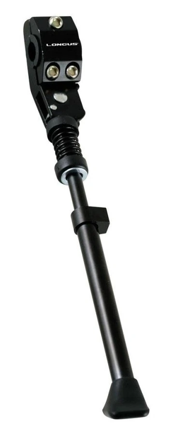 398489 Подножка LONGUS, Al, 24-28", на заднюю вилку, регулируемая, черная /Китай/