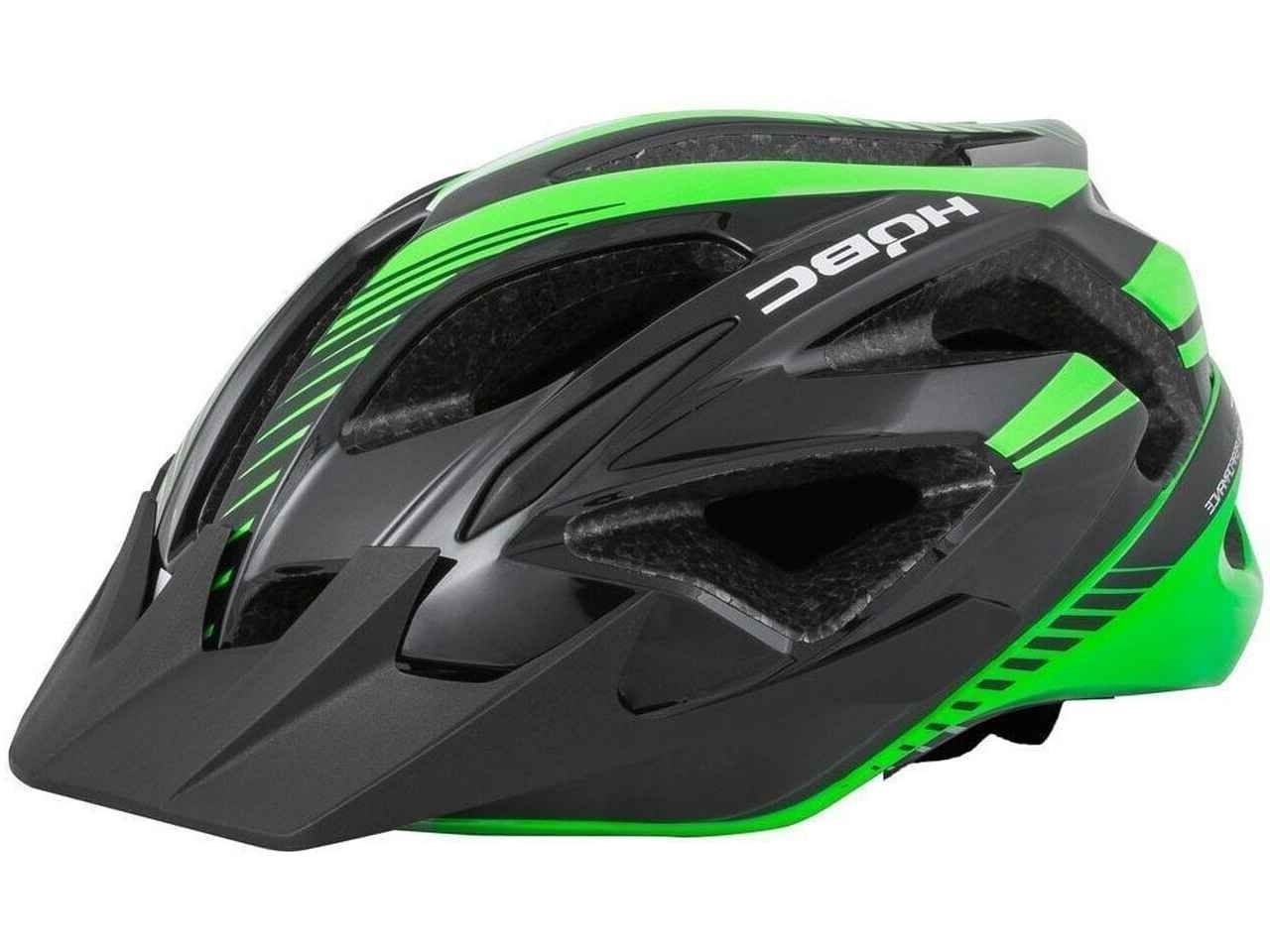 Q090329M Шлем HQBC, EPIQE, Black/Neone Green, р-р 53-58, GTIN: 8586014492861 /Китай/