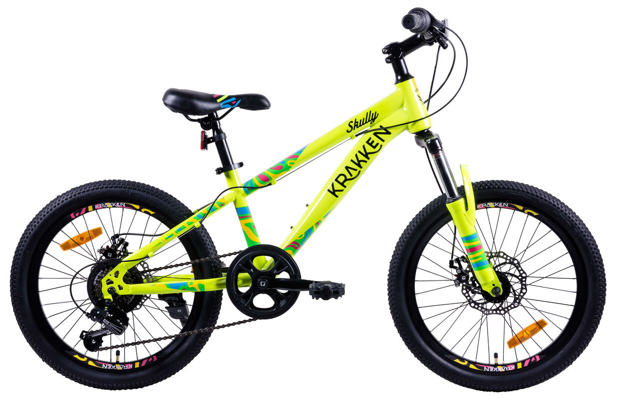 Велосипед KRAKKEN SKULLY 20 желтый 2025 4810310037308, Страна производства: Республика Беларусь
