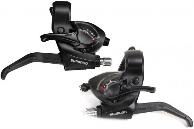 Шиф/Тор р. Shimano Tourney, EF41, лев/пр, 3x7ск, тр.+оплетк, цв. черн.