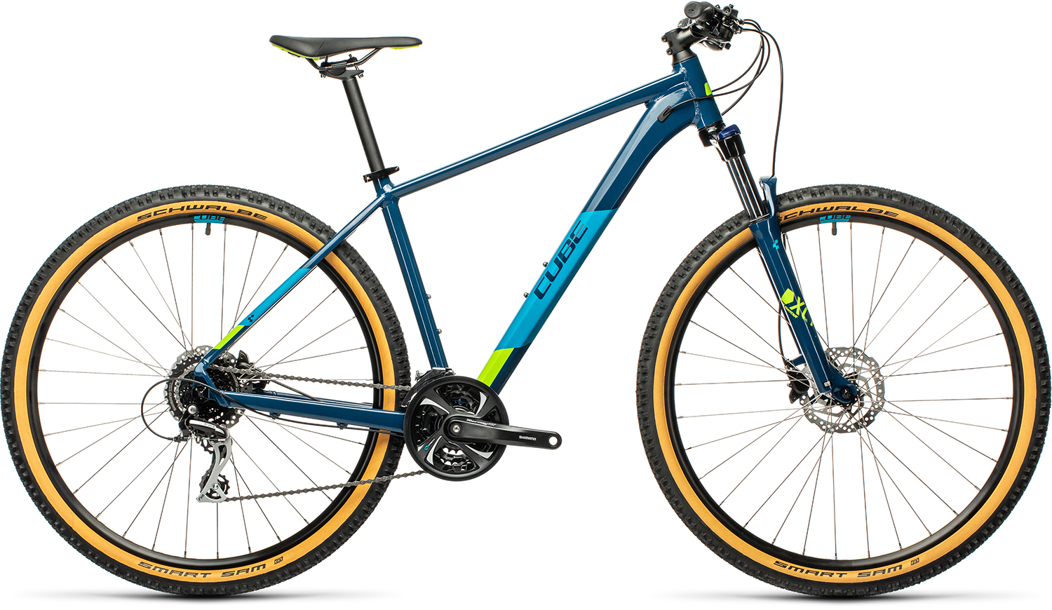 Велосипед для взрослых Cube Aim Race blueberry´n´lime 19" / 29 / L, ГЕРМАНИЯ,401410